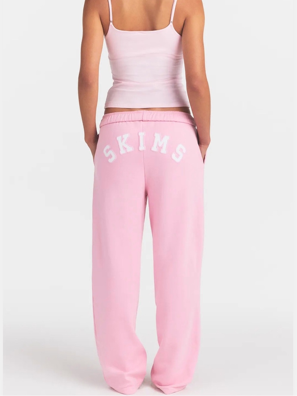SKIMS Light Pink Logo Lounge Pants